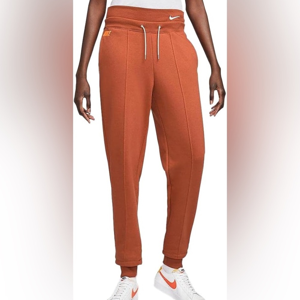 Nike Women's Medium Burnt Sunrise Icon Clash Fleece Double Waist Joggers